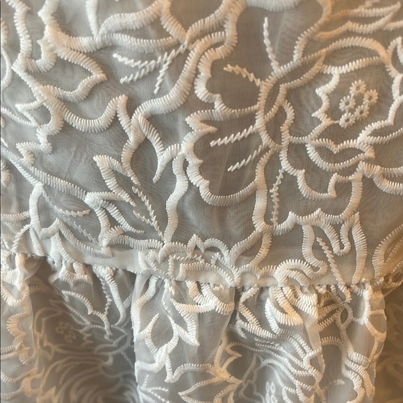 Loeffler Randall Addison Cream Puff-Sleeve Dress-Size 6 - Picture 2 of 8